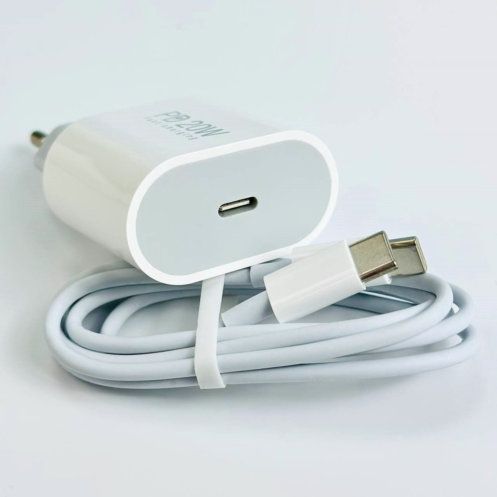 Зарядний пристрій USB-C блок живлення 20W з кабелем Type-C Type-C Вінниця - фото 3