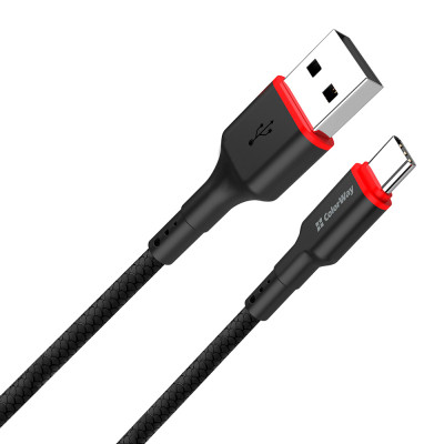 Дата кабель USB-C to USB-C 1.0m 2.4А black ColorWay (CW-CBUC064-BK) Винница - изображение 3