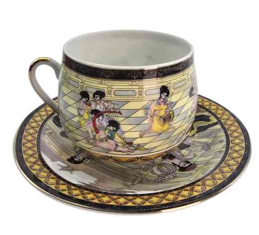 Чашка з блюдцем подарункова порцеляна Танцовниці Київ