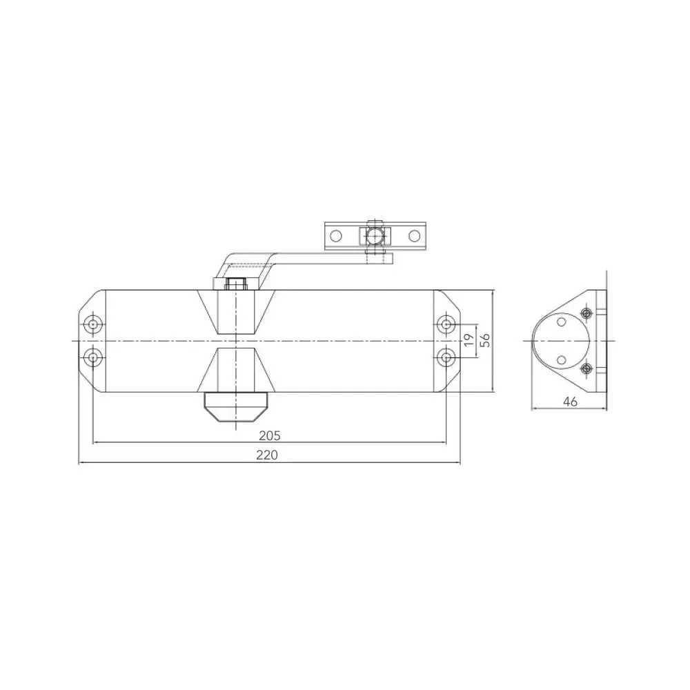 Дверний доводчик Dortec DT-82 Silver (63-00031) Киев - изображение 4