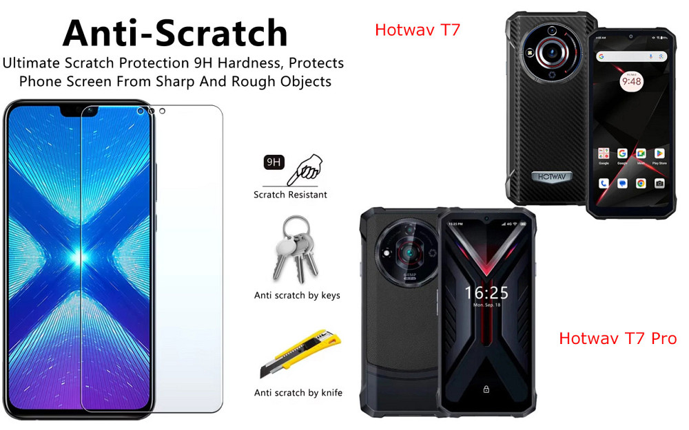 Защитное стекло NeoGlass для Hotwav T7, Hotwav T7 Pro – ультрапрозрачное и устойчивое Киев - изображение 1