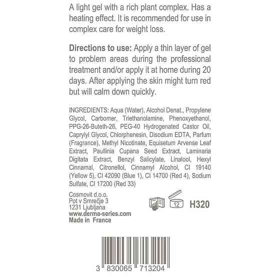 Термоактивный гель для проблемных зон THERMO-ACTIVE SLIM GEL DERMA SERIES 100 мл Днепр