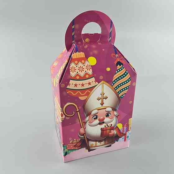 Новогодняя подарочная картонная упаковка для конфет (700грм) №229 