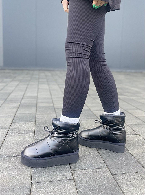 ITTS Угги жіночі ITTS чорні плащівка зимові 37-41 (5889-20-8) Коломия - фото 2