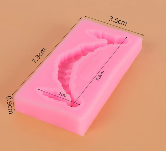 Молд силиконовый Занавеска 73 на 35 мм розовый Киев