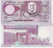 Товар закінчився Тонга 5 паанга 1995 г UNC Полтава - фото 1
