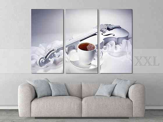 Модульна картина Скрипка і кави Art-214_XXL Київ
