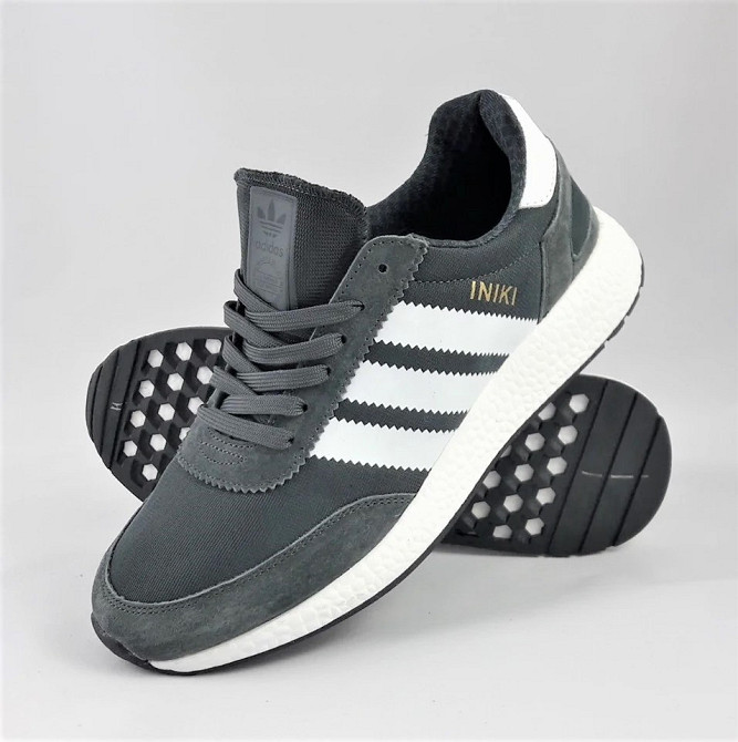 Малюнки Adidas Iniki Runner Boost Сері жіночі Адас (розміри: 38) Відео Огляд Дніпро - фото 2