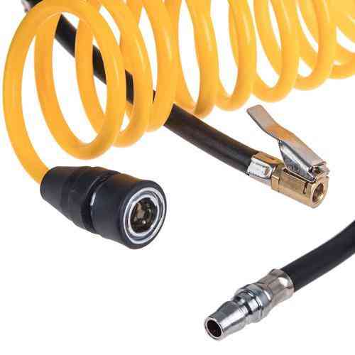 Спиральный воздушный шланг VOIN VP-104 7,5м с манометром и дефлятором в сумке Харьков