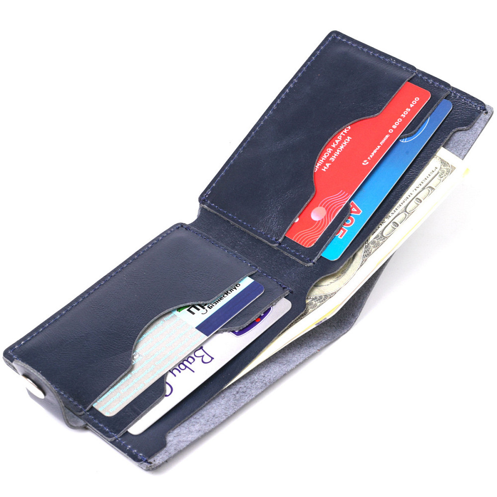 Компактное кожаное портмоне для мужчин (SHVIGEL) Киев - изображение 10