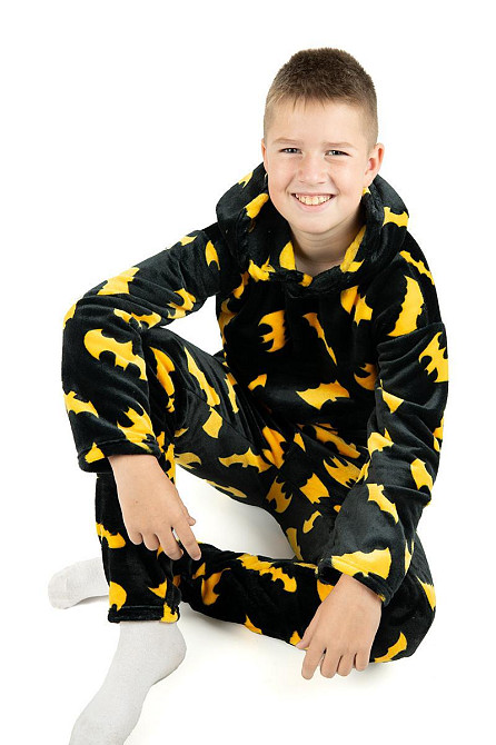 Пижама подростковая,  теплая, для мальчика, велсофт, топ Киев - изображение 1