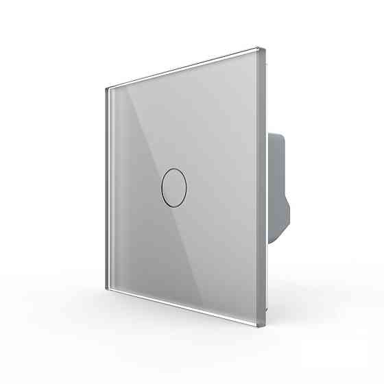 LIVOLO Сенсорна кнопка 1 сенсор 12/24V Livolo сірий скло (VL-C701CH-15) Київ