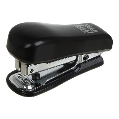 Степлер Buromax пластиковый МИНИ, 10 листов, (скобы №10), 58 х 22 х 32 мм, черный (BM.4133-01) Винница - изображение 1