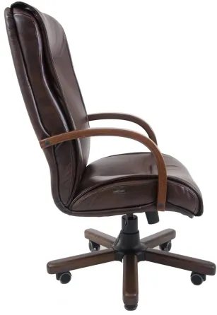 Офисное Кресло Руководителя Richman Boston Madras Kashtan Wood М2 AnyFix Коричневый Днепр