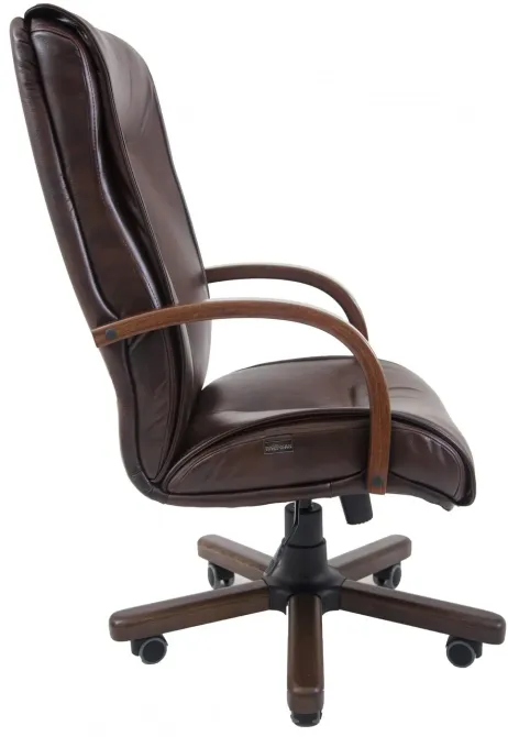 Офисное Кресло Руководителя Richman Boston Madras Kashtan Wood М2 AnyFix Коричневый Днепр - изображение 5