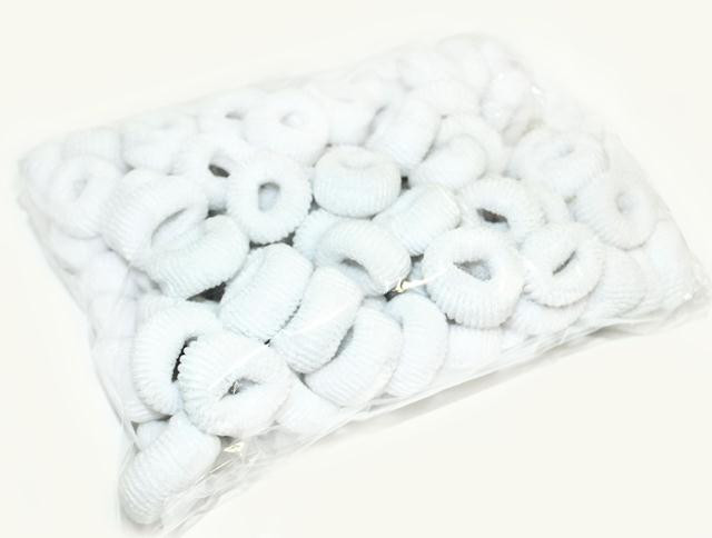 Резинка для волос белая упаковка 100 шт Киев - изображение 1