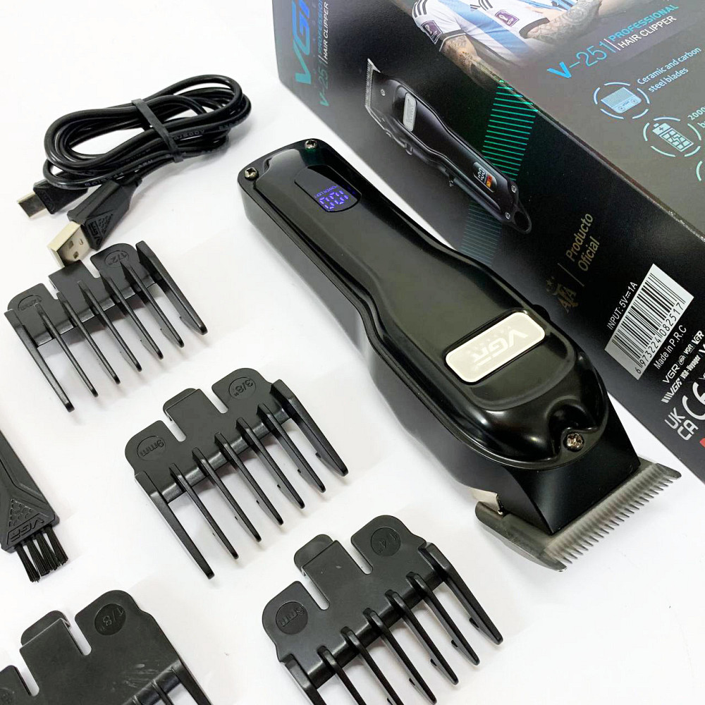 Профессиональная бритва-машинка для стрижки волос, Электрическая машинка с насадкой для бороды MD-95 Львов - изображение 4