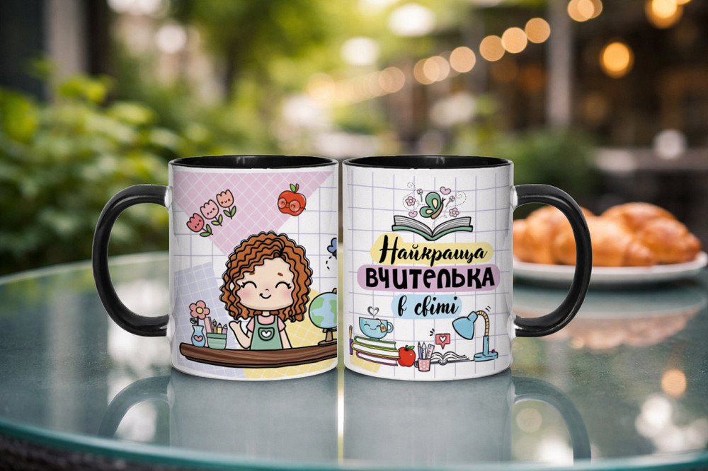 Чашка для вчительки "Найкраща вчителька в світі" 330 мл | Подарунок вчителю Одеса - фото 5