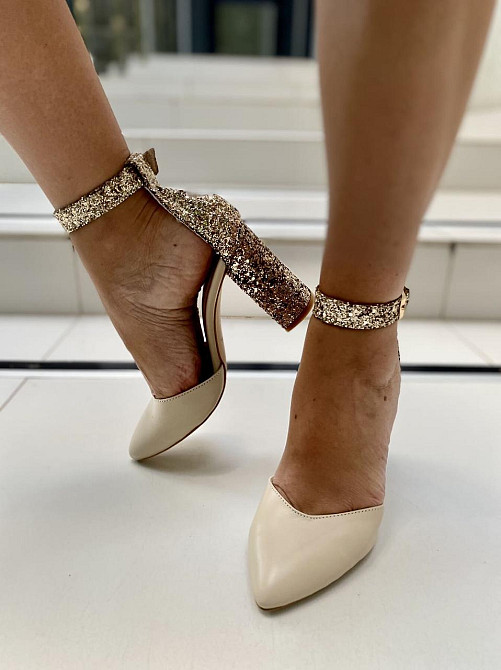 ARLEN Босоніжки жіночі ARLEN Бос-К-03 беж/золото (літо, шкіра натуральна) (4554) Коломыя - изображение 5