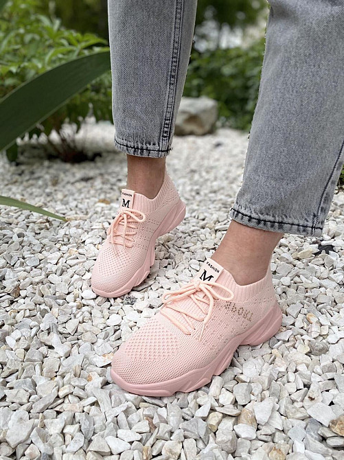 LB Сліпони жіночі LB 739-5 пудра (весна-літо, сітка) (4574) 36-41 Коломыя - изображение 7