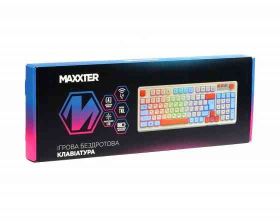 Клавіатура бездротова Maxxter KBGW-3C01-UA White ( Білий ) Харьков