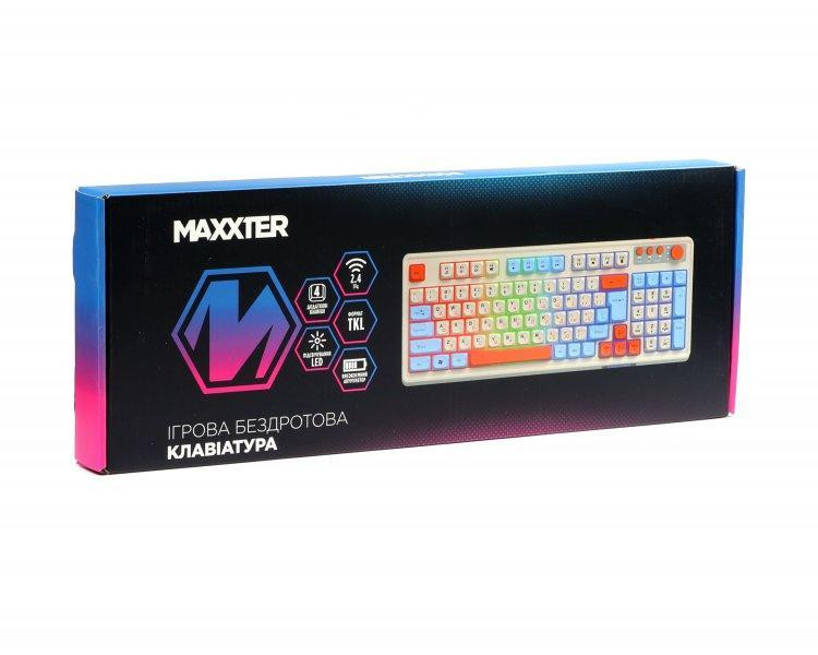 Клавіатура бездротова Maxxter KBGW-3C01-UA White ( Білий ) Харьков - изображение 5