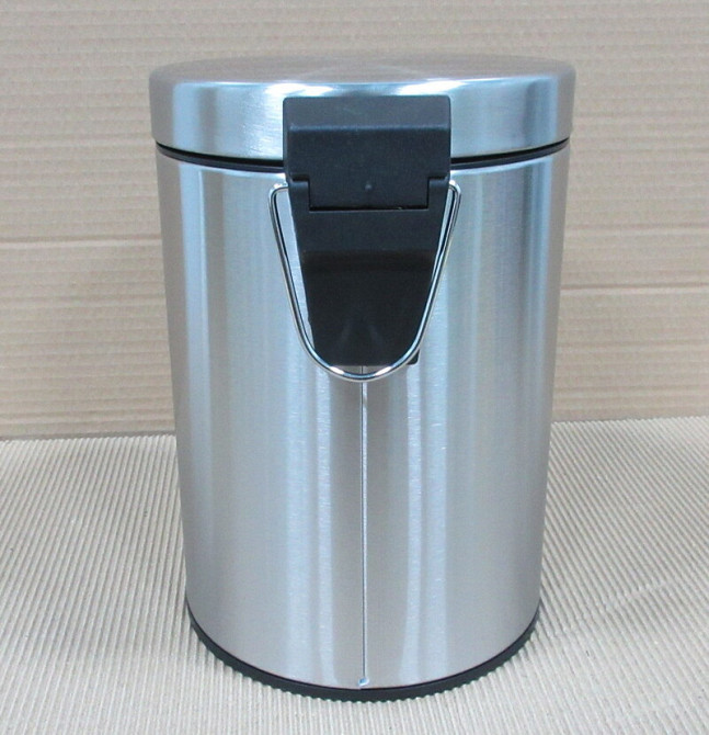 Круглое мусорное ведро Zerix Solo-TC0103 3 л цвет нержавеющая сталь (ZX5895) Харьков - изображение 20