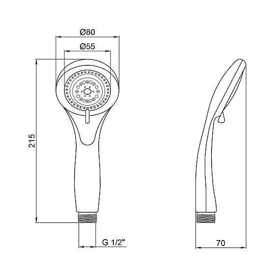 Лійка для душу Kroner KRM - C713 Київ