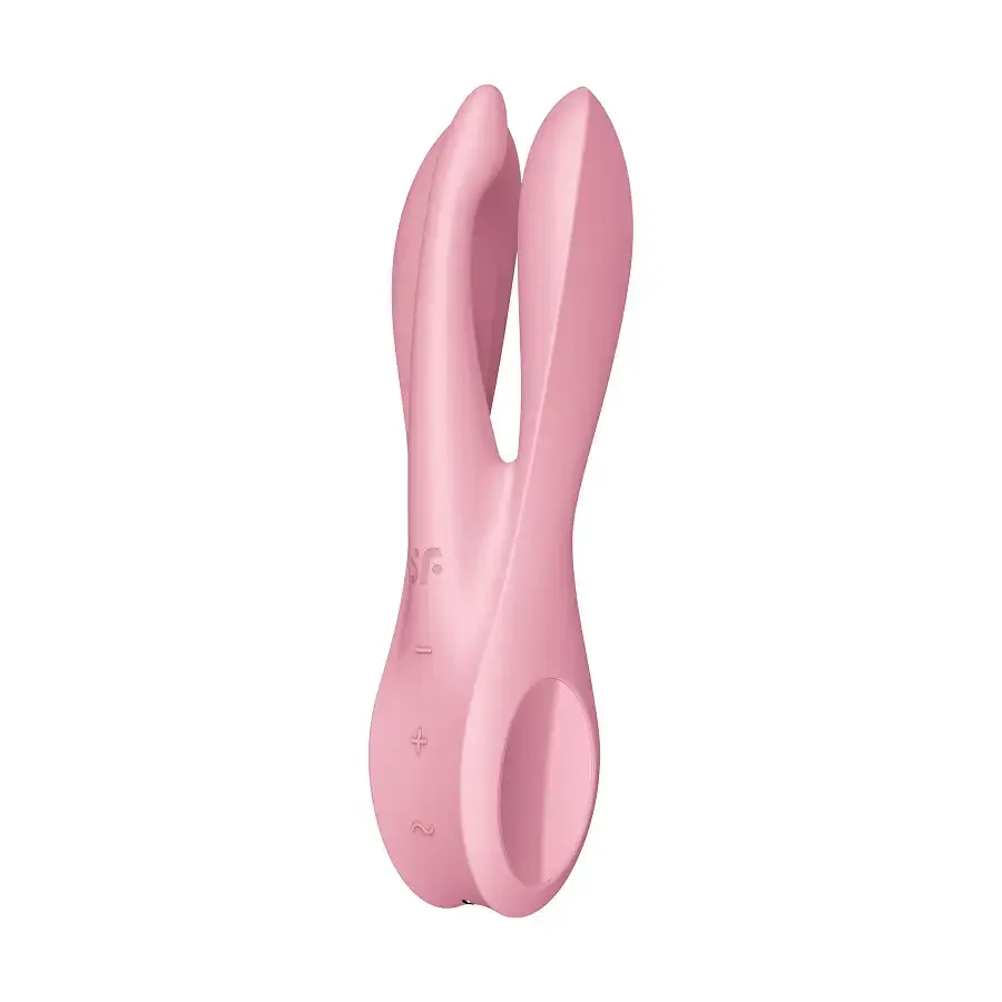 Клиторальный вибратор Satisfyer Threesome 1 Pink с тремя гибкими пальчиками Львов - изображение 2