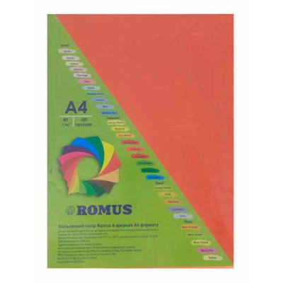 Бумага Romus A4 80 г/м2 100c, red brick (R51130) Винница - изображение 1