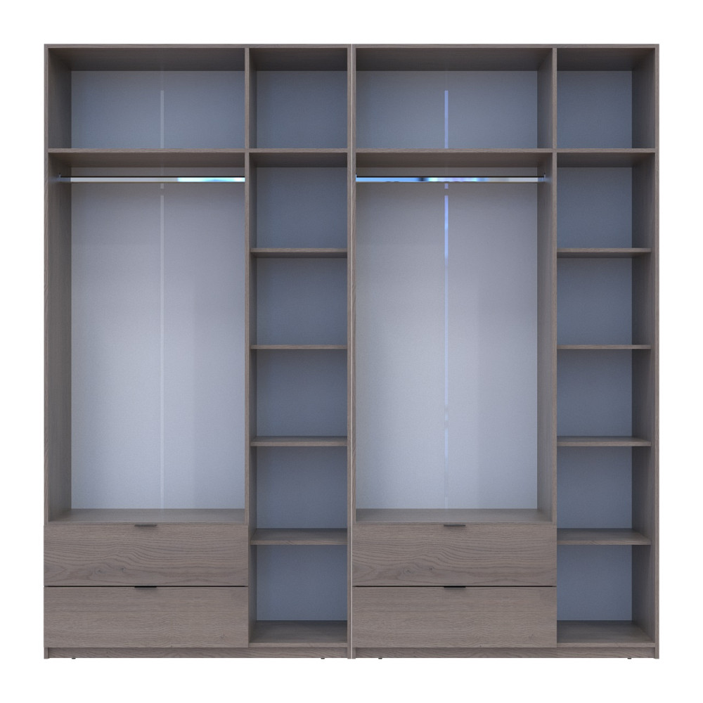 Комплект шаф для одягу Doros Лукас (2 шт.) 240х50х240 см Канноло (DRS-011850) Дніпро - фото 7