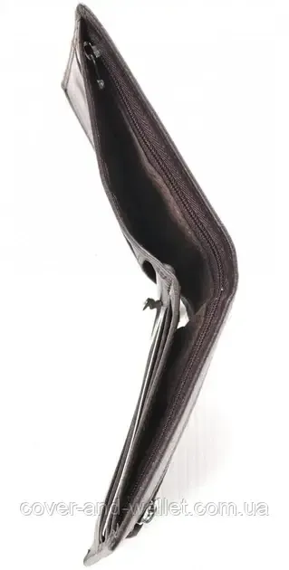 Коричневый маленький мужской кошелек на магнитах с зажимом Boston B 460 Киев - изображение 8