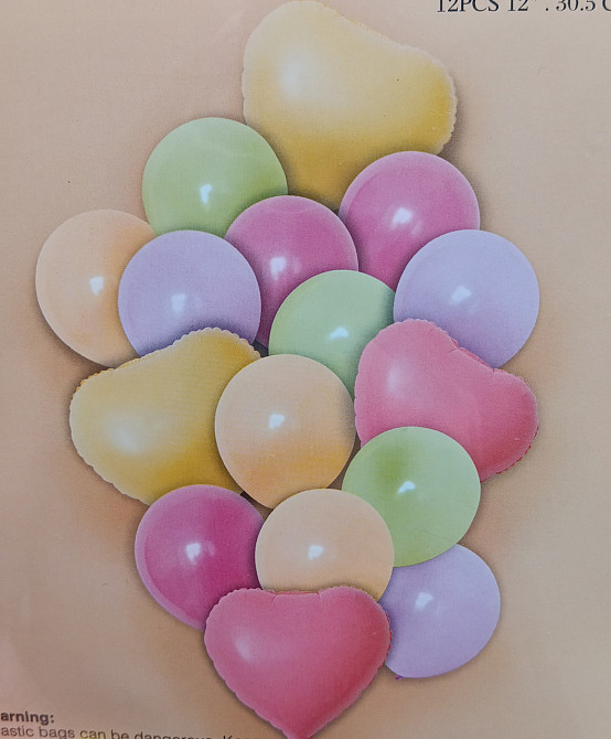 Набор шариков 16 шт. для праздника для фотозоны макарун. Киев - изображение 2