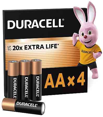 Щелочные батарейки Duracell AA, 4 шт. (6409641) Киев