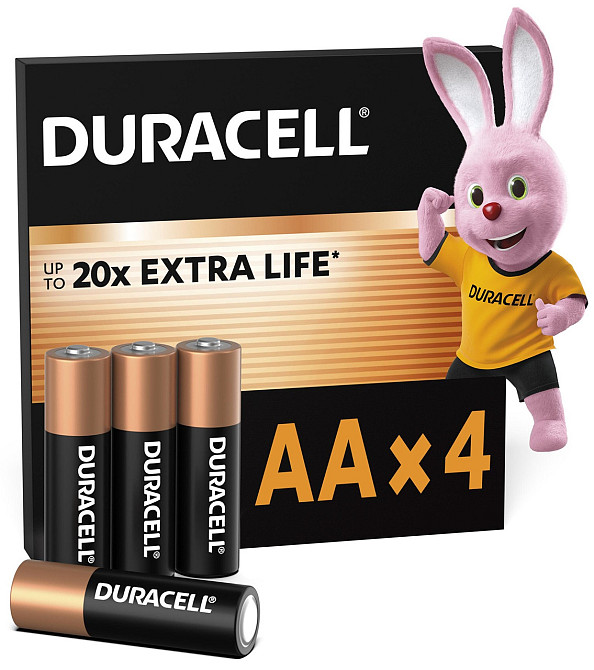 Щелочные батарейки Duracell AA, 4 шт. (6409641) Киев - изображение 1
