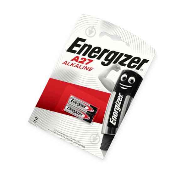 Батарейка "А 27" лужна 12V мікропальчик Energizer блістер (у брелок сигналки) 2шт Мукачево