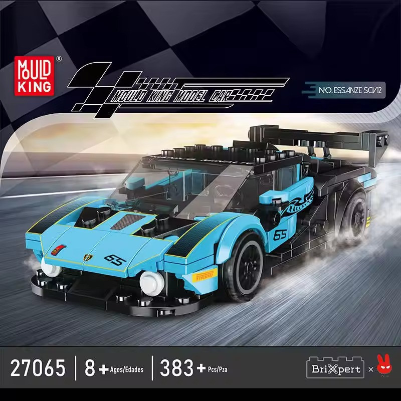 Конструктор Гоночная спортивная машина на 383 детали,голубая Каменец-Подольский - изображение 5