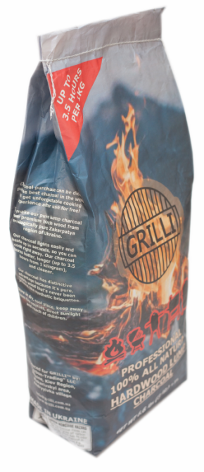 Древесный уголь 3 кг GRILLI 77782 Код: 004633 Ровно - изображение 3