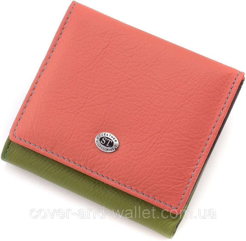 Різнокольоровий жіночий гаманець маленького розміру з відділом для монет ST 219 Київ - фото 1