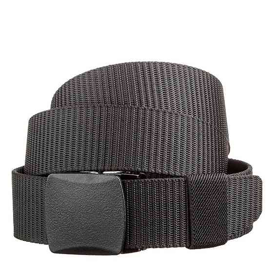 Стильный текстильный мужской ремень Vintage 20228 Черный Киев