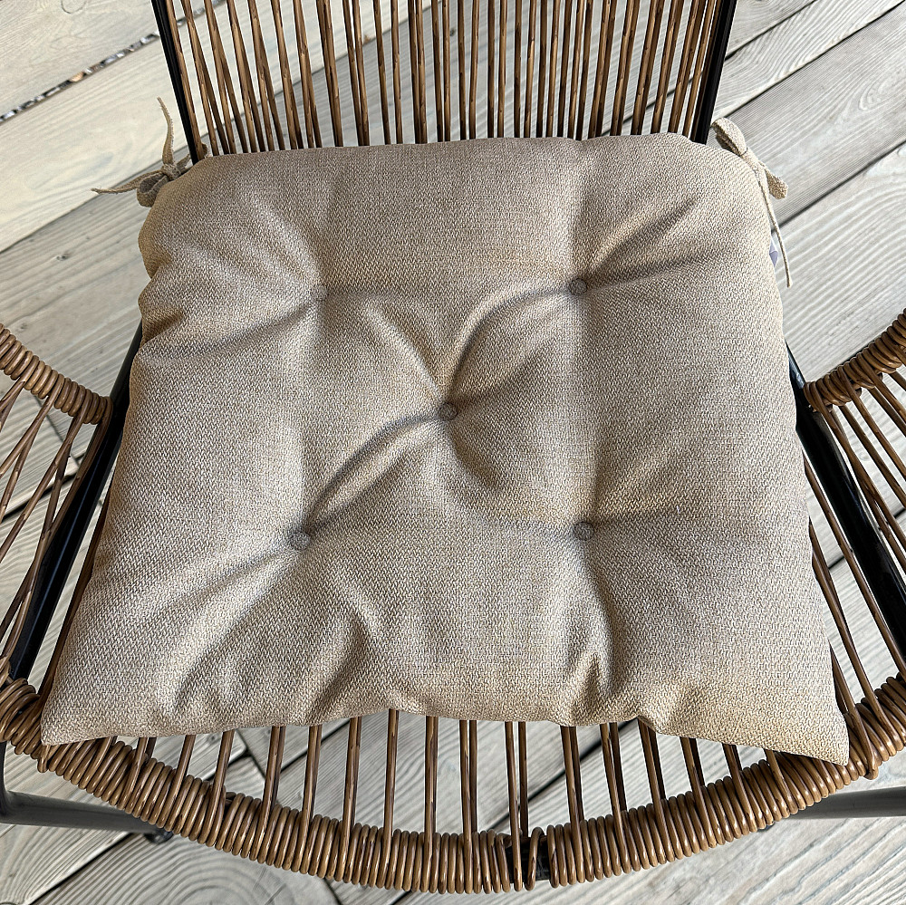 Подушка для стільців (38x38х5 см) Decorator Мальмо колір бежевий 84-100 Київ - фото 1