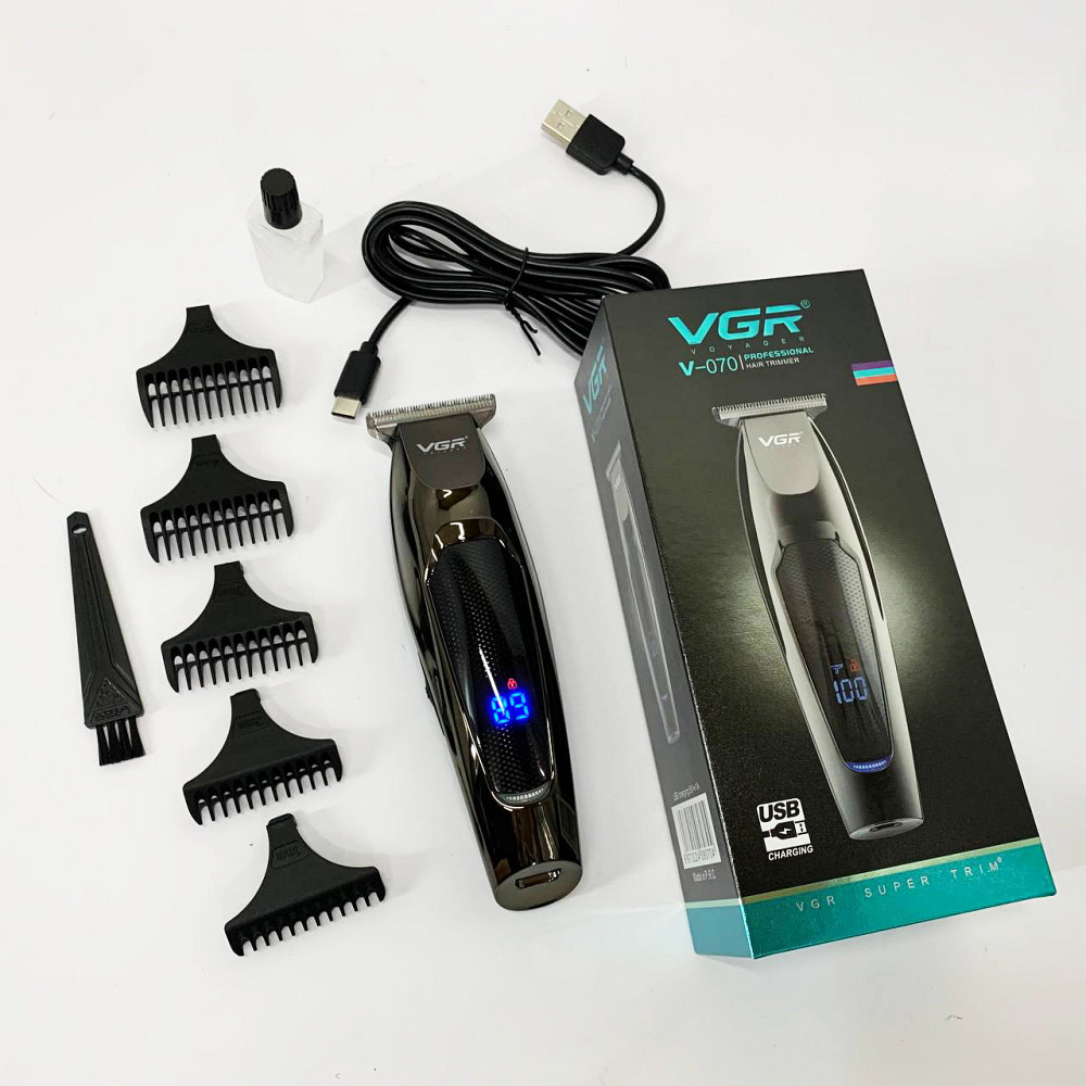 Машинка для стрижки з насадками бездротова, Машинка для стрижки волосся і гоління PT-74 Львів - фото 14