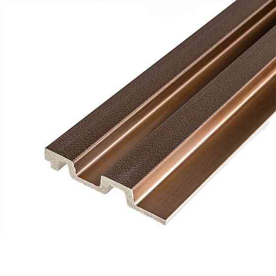 Декоративная рейка под коричневую кожу с бронзой Киев