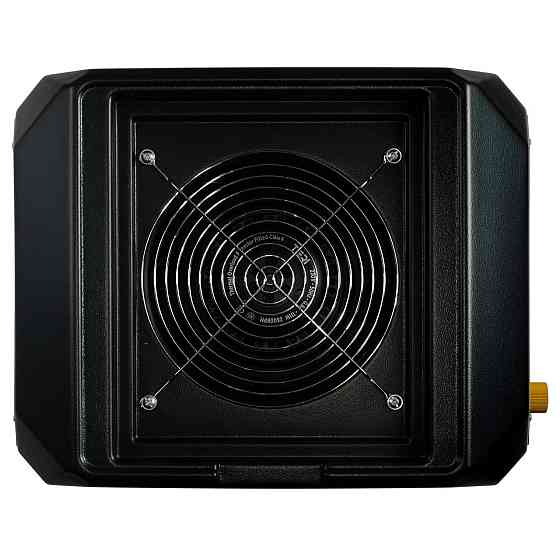 Настольная маникюрная вытяжка Teri Diamond черная (решетка золотая) Киев