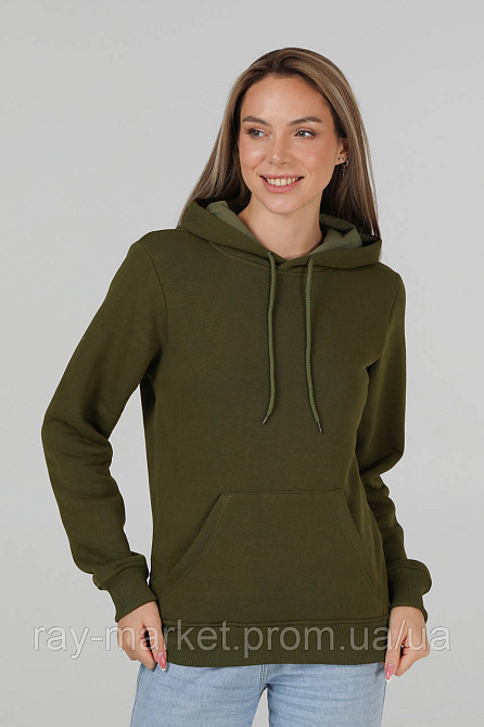 Худі базове утеплене Ray Basic хакі (U0401W-Khaki) S Київ - фото 1