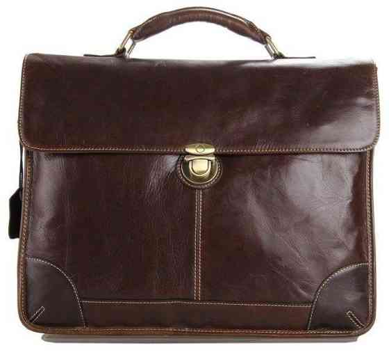 Сумка чоловіча для ноутбука Коричнева (Vintage) Київ