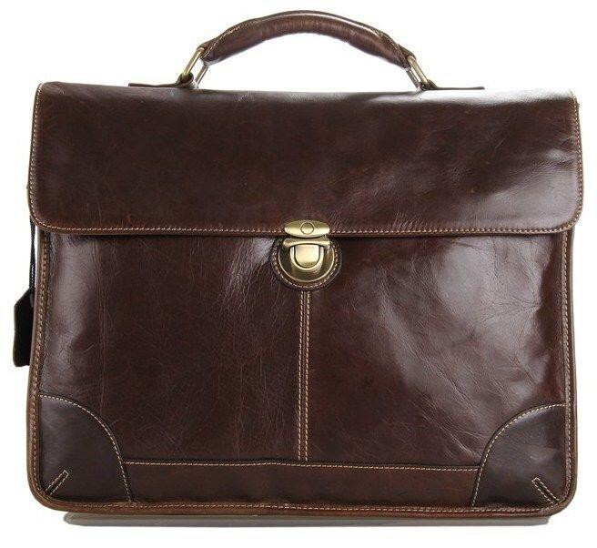 Сумка чоловіча для ноутбука Коричнева (Vintage) Київ - фото 1