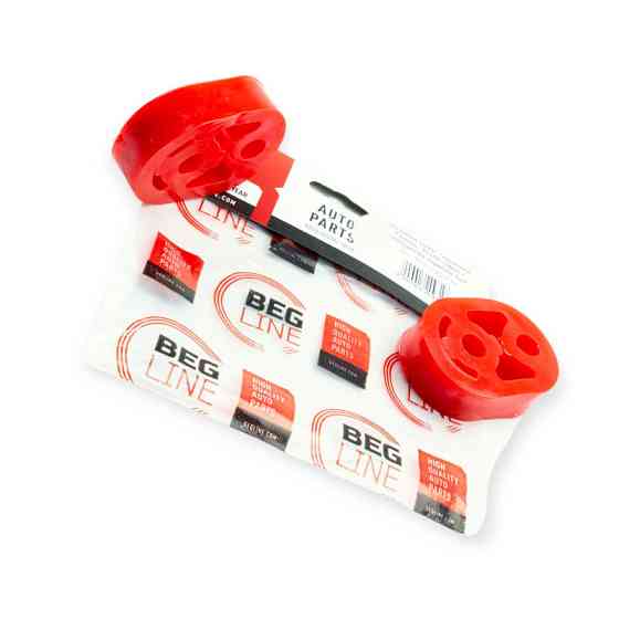 Резинки глушителя газель, 31105 (овал.) красные 2шт. крепления Мукачево