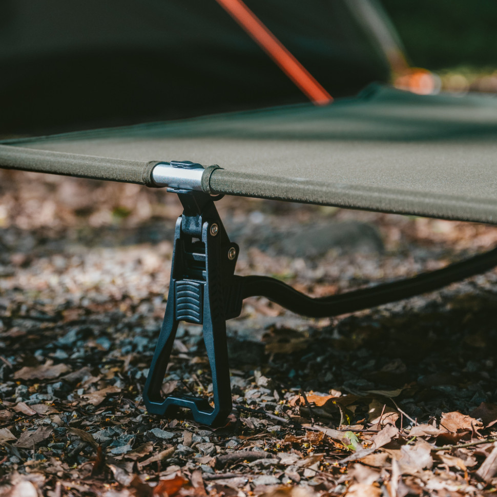 Ліжко туристичне складане Naturehike XJC08 CNK2550WS020 (поліестер + алюміній) Чорний Вінниця - фото 8