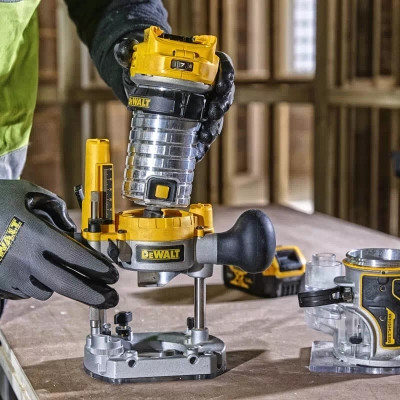 Фрезер DeWALT 18В XR Li-lon, безщітковий, 16000-25500 об/хв, цанга 6-8 мм, (без АКБ та ЗП) (DCW604N) Вінниця - фото 5